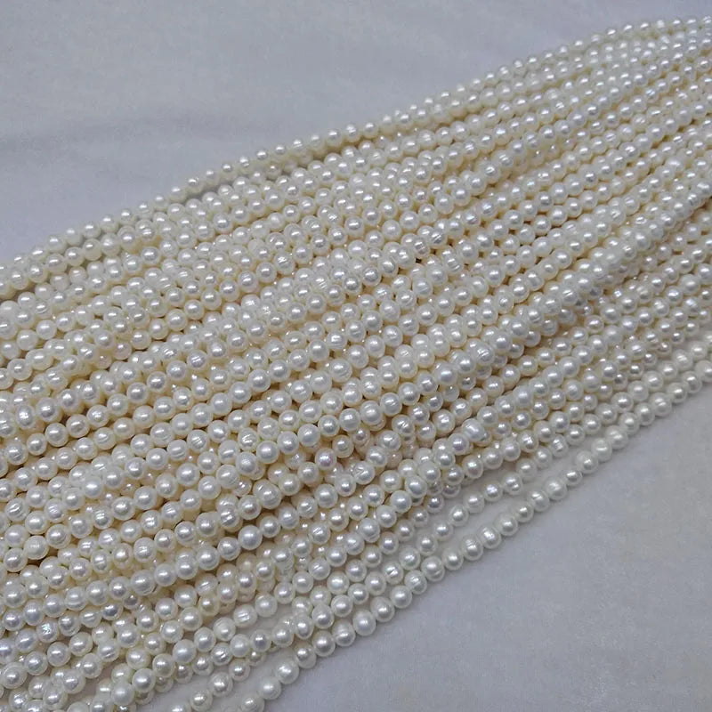 Natural Freshwater Pearl Beads Loose for DIY Women Jewelry Making