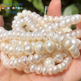 Natural Freshwater Pearl Beads High Irregular Flat Shape Punch Beads