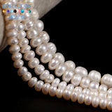 Natural Freshwater Pearl Beads High Irregular Flat Shape Punch Beads