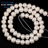 Natural Freshwater Pearl Beads High Irregular Flat Shape Punch Beads