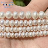 Natural Freshwater Pearl Beads High Irregular Flat Shape Punch Beads