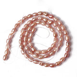 Natural Freshwater Pearl Beads High Irregular Oval Shape Punch Loose Beads