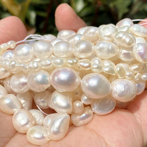 Natural Freshwater Pearl Beads High Irregular Loose Beads