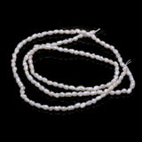 Natural Freshwater Pearl Beads High Irregular Rice Bead Loose Pearls 2-2.3mm