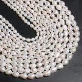 Natural Freshwater Pearl Beads High Irregular Shape Punch Loose Beads