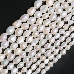 Natural Freshwater Pearl Beads High Irregular Shape Punch Loose Beads