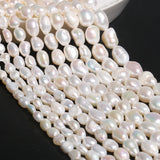 Natural Freshwater Pearl Beads High Irregular Shape Punch Loose Beads