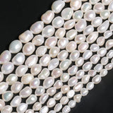 Natural Freshwater Pearl Beads High Irregular Shape Punch Loose Beads