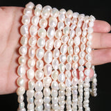 Natural Freshwater Pearl Beads High Irregular Shape Punch Loose Beads