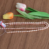 Natural Freshwater Pearl Beads High Oval Shape Punch Loose Beads 6-7MM