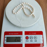 Natural Freshwater Pearl Beads High Oval Shape Punch Loose Beads 6-7MM