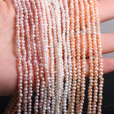 Freshwater Pearl Beads Oval Punch Loose Beads for Jewelry DIY