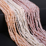 Freshwater Pearl Beads Oval Punch Loose Beads for Jewelry DIY