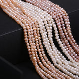 Natural Freshwater Pearl Beads High Potato-shaped Punch Loose Beads