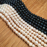 Freshwater Pearl Beads High Rice Shape Loose Beads Jewelry Making DIY