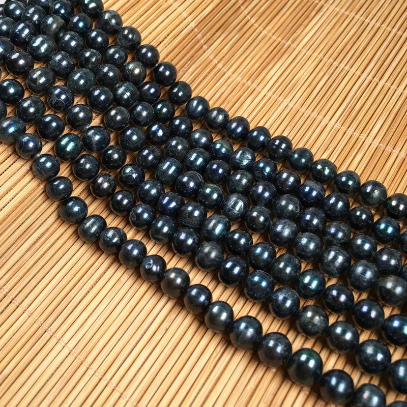 Natural Freshwater Pearl Beads High Rice Shape Punch Loose Beads DIY