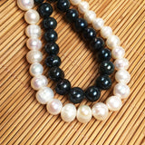 Natural Freshwater Pearl Beads High Rice Shape Punch Loose Beads DIY