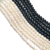 Natural Freshwater Pearl Beads High Rice Shape Punch Loose Beads DIY