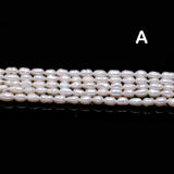 Freshwater Pearl Beads High Rice Shape Loose Beads for DIY Necklace Bracelet