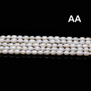 Freshwater Pearl Beads High Rice Shape Loose Beads for DIY Necklace Bracelet