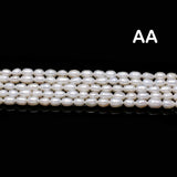 Freshwater Pearl Beads High Rice Shape Loose Beads for DIY Necklace Bracelet