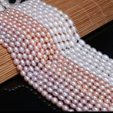 Freshwater Pearl Beads High Rice Shape Punch Loose Beads