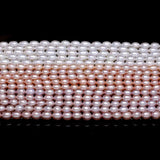 Freshwater Pearl Beads High Rice Shape Punch Loose Beads