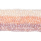 Natural Freshwater Pearl Beads High Rice Shape Loose Beads for Jewelry Making