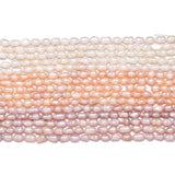 Natural Freshwater Pearl Beads High Rice Shape Loose Beads for Jewelry Making