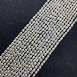 Natural Freshwater Pearl Beads High Rice Shaped Loose Beads Pink