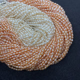 Natural Freshwater Pearl Beads High Rice Shaped Loose Beads Pink