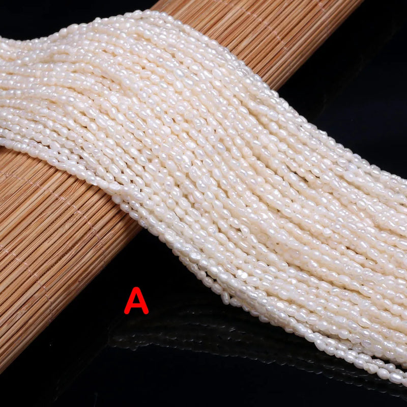 Natural Freshwater Pearl Beads High Shape Punch Loose Beads DIY Jewelry 2-2.5mm