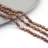 Coffee Freshwater Pearl Beads for DIY Jewelry Making