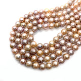 Freshwater Pearl Beads Three-color Round Loose Beads 9mm