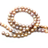 Freshwater Pearl Beads Three-color Round Loose Beads 9mm