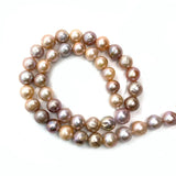 Freshwater Pearl Beads Three-color Round Loose Beads 9mm