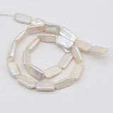 Freshwater Pearl Beads Irregular Rectangle Shape Loose Beaded DIY Jewelry Making