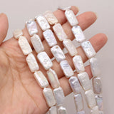 Freshwater Pearl Beads Irregular Rectangle Shape Loose Beaded DIY Jewelry Making