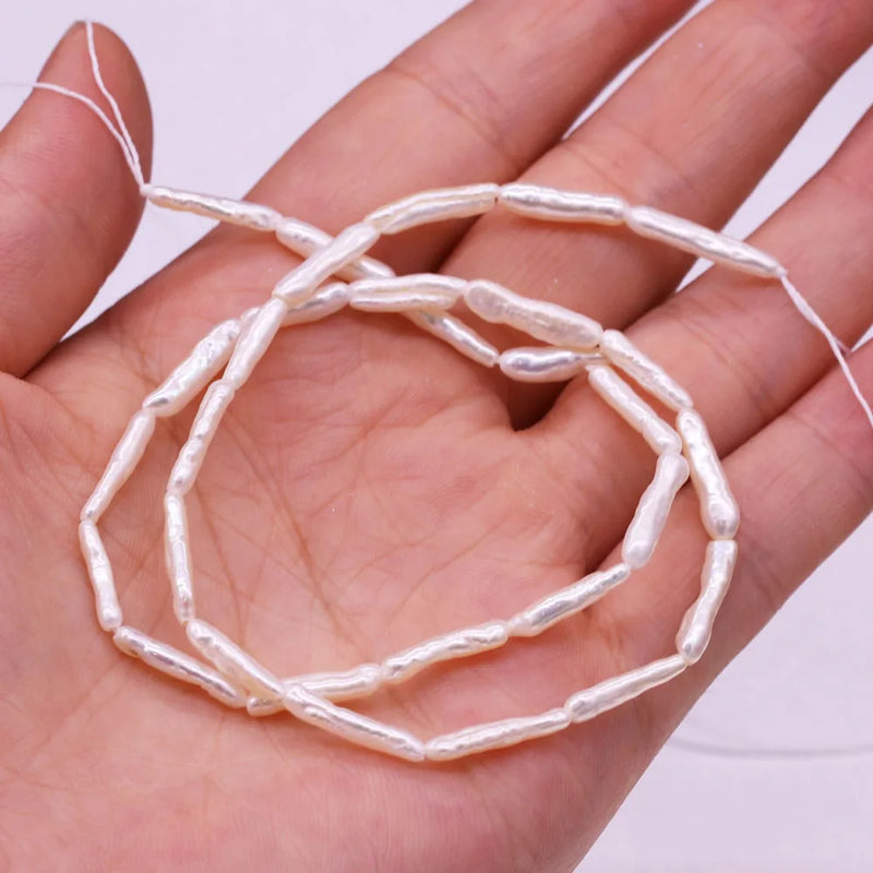 Freshwater Pearl Beads Bars Shape Loose Beaded for Jewelry Making