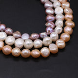 Natural Freshwater Pearl Beads Nearly Round Loose Pearls Bead 10-11mm