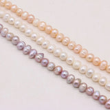 Freshwater Pearl Beads Oval Spacer Loose Bead For Jewelry Making