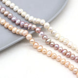 Freshwater Pearl Beads Oval Spacer Loose Bead For Jewelry Making