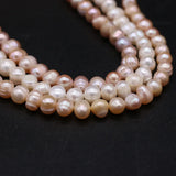 Freshwater Pearl Beads Oval Spacer Loose Bead For Jewelry Making