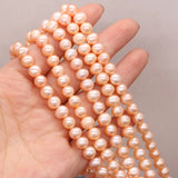 Natural Freshwater Pearl Beads Potato Shape Loose Beads 7-8mm