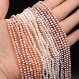 3-3.5mm Potato Shape Freshwater Pearl Beads DIY Jewelry Making