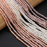 3-3.5mm Potato Shape Freshwater Pearl Beads DIY Jewelry Making