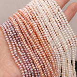 3-3.5mm Potato Shape Freshwater Pearl Beads DIY Jewelry Making