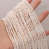 Natural Pearl Beads Potato Shape for Jewelry Making DIY 4-5mm