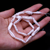 Natural Freshwater Pearl Beads Rectangle Shape Loose Beaded for Jewelry Making