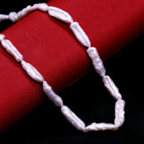 Natural Freshwater Pearl Beads Rectangle Shape Loose Beaded for Jewelry Making